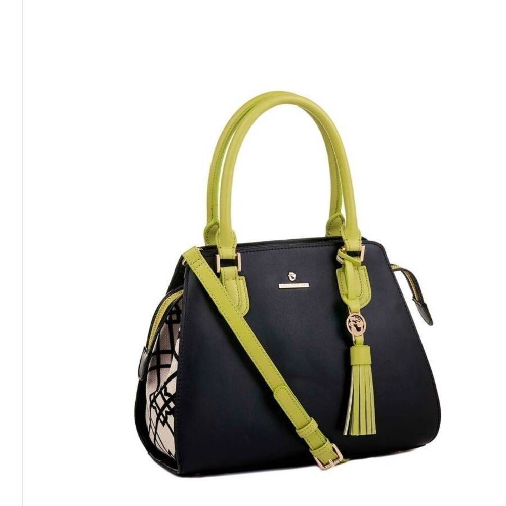 Spartina 499 Seven Oaks Alloy Satchel Leather and Linen